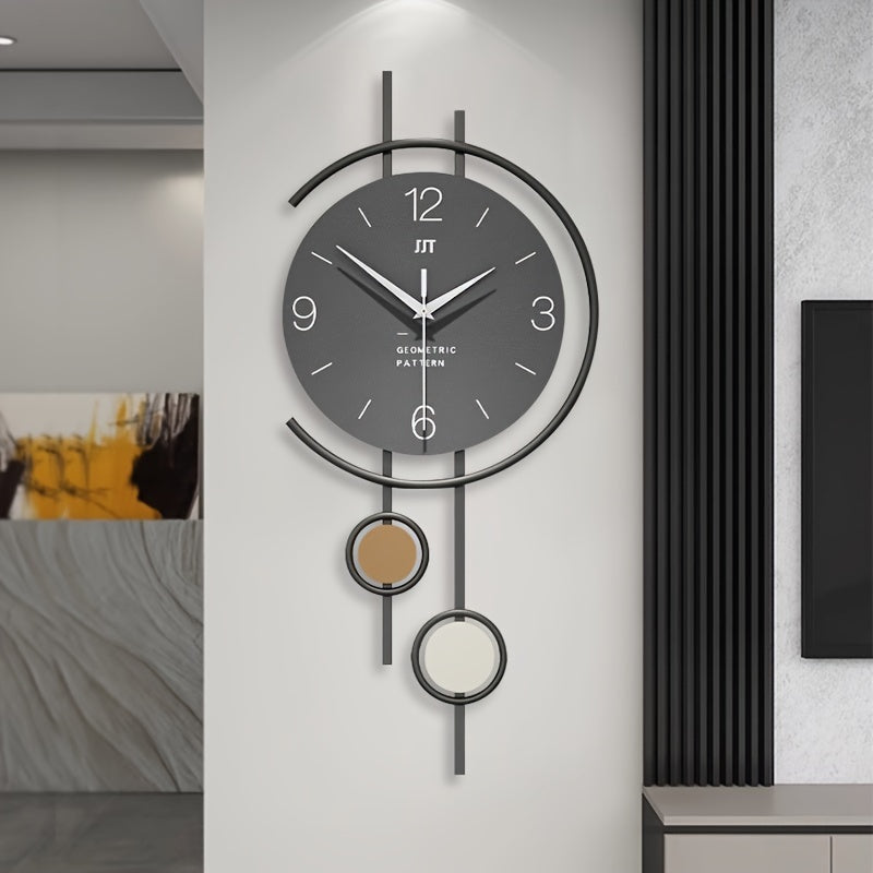 Nordtick Silent Scandinavian Wall Clock — Minimalist Dial, Large Numerals