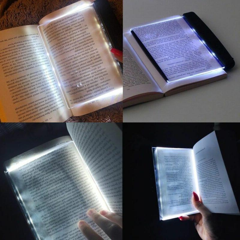 Premium Flat Book Panel Reading Light — Eye-Friendly Night Lamp