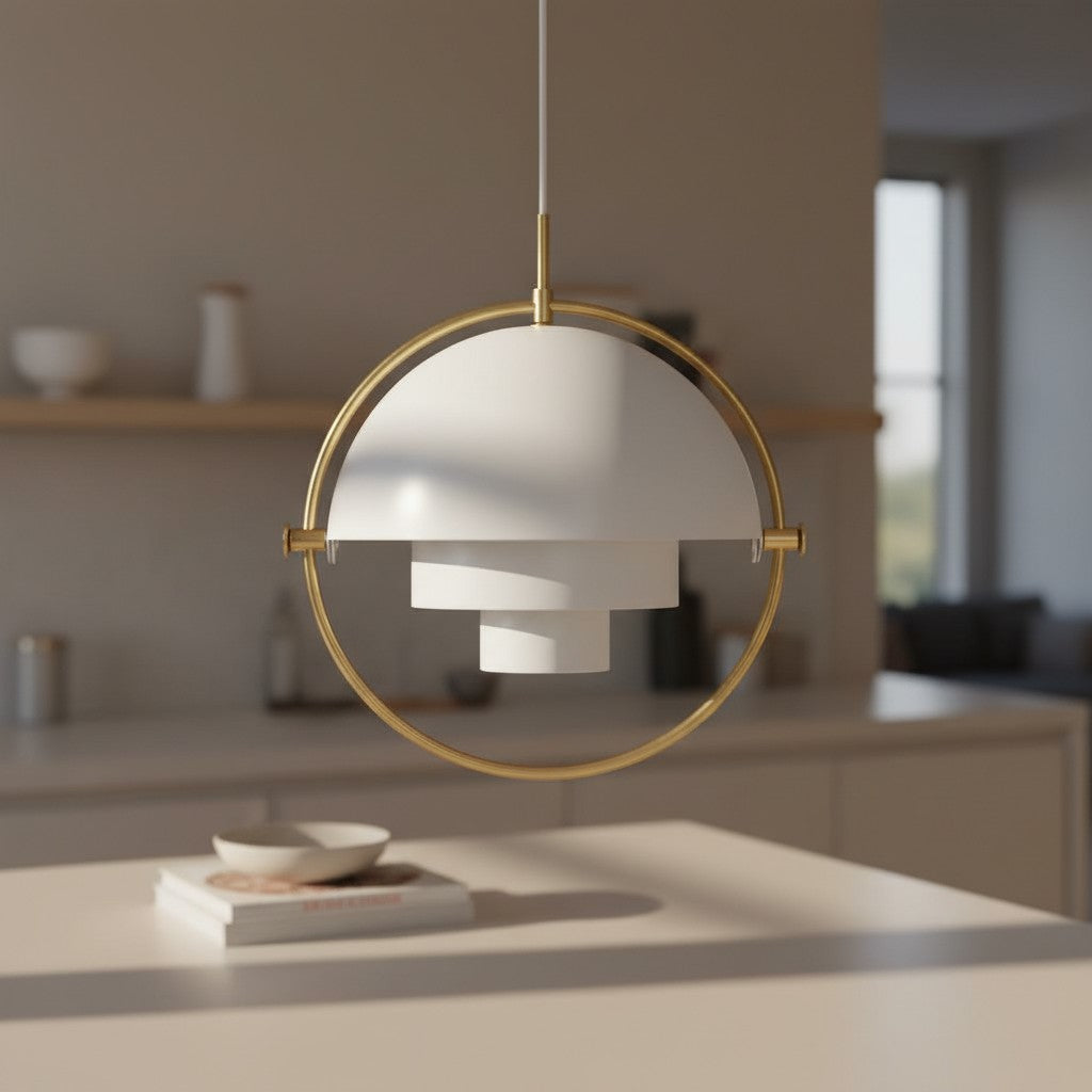 Multiva Sculptural Pendant Light – Adjustable Chandelier in Danish Modern Style for Dining Areas N18 | Souliia