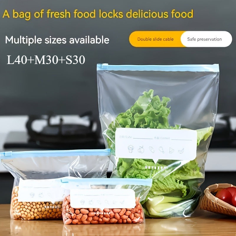 Set of 100 Zip Bags in 3 Sizes - Souliia