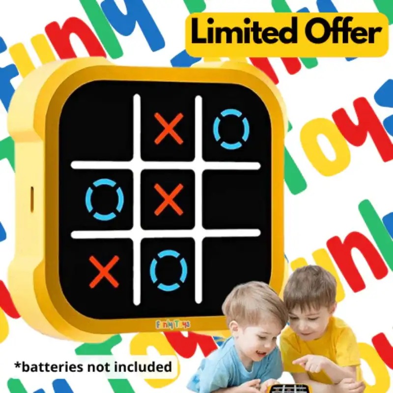 Electronic Tic Tac Toe Board Game — 9 Progressive Challenges