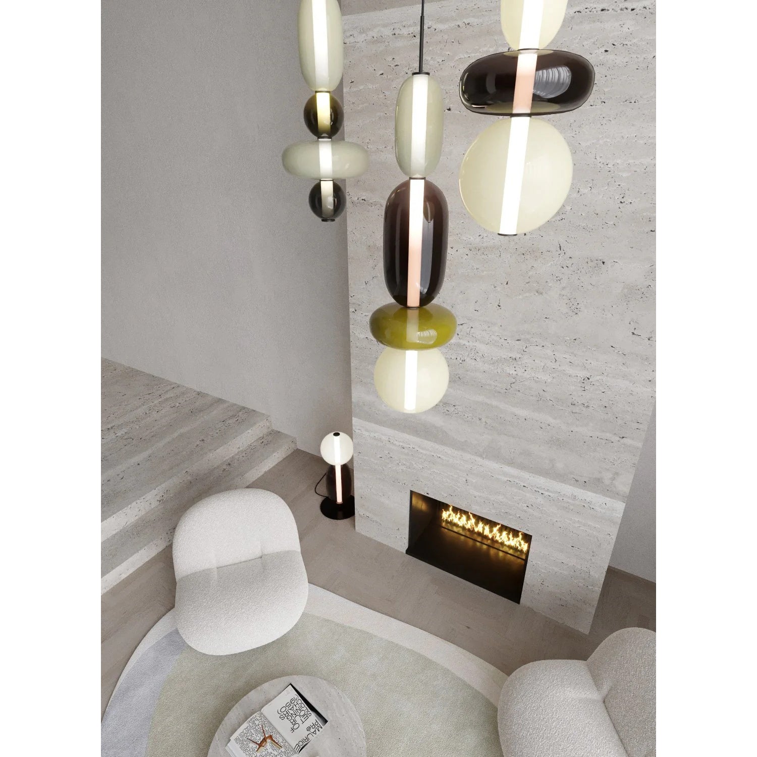 Buntglas Kronleuchter | Souliia
