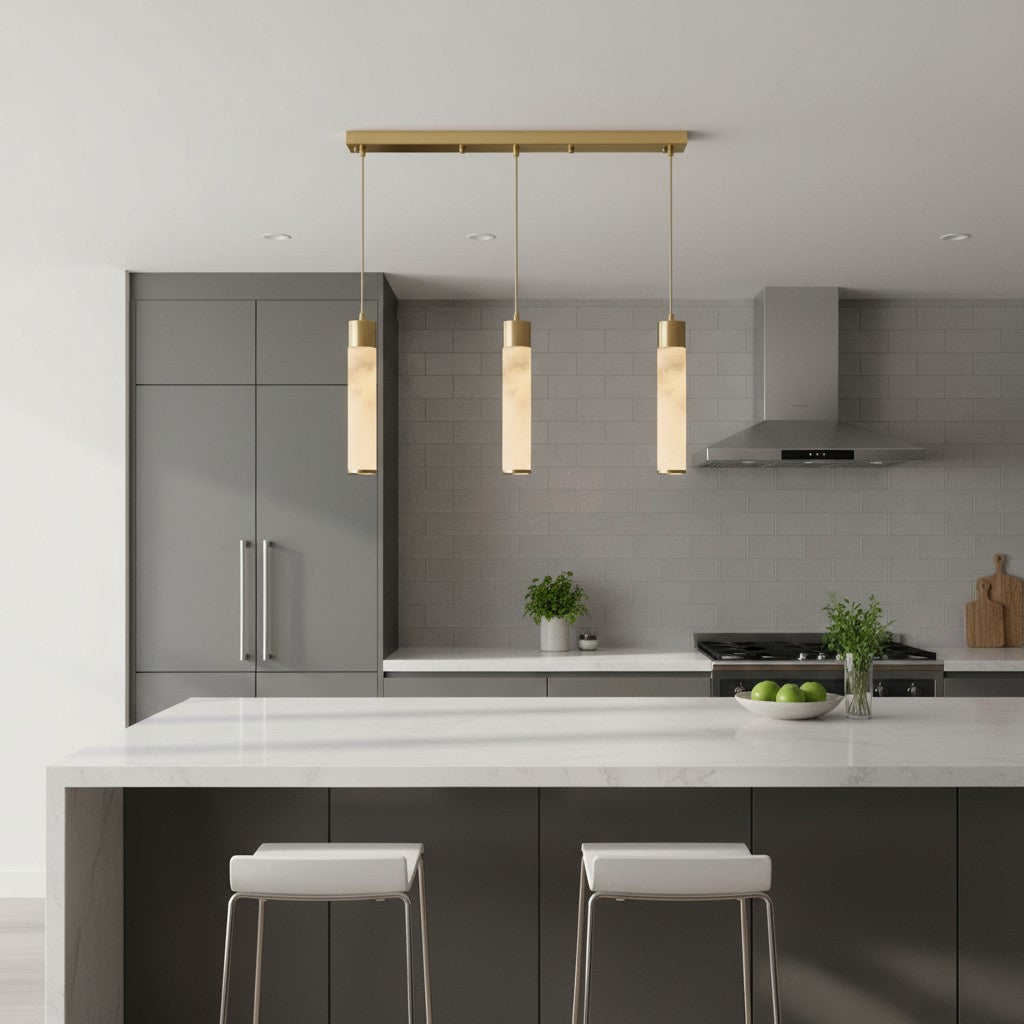 Solaryx minimalistische zylindrische Pendelleuchte – Moderne Lampe für Küche oder Esszimmer | Souliia