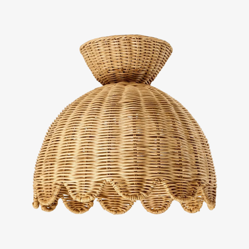 Rattalia Ceiling Light - Sculptural Flower Design in Natural Style for Kitchen Island | Souliia