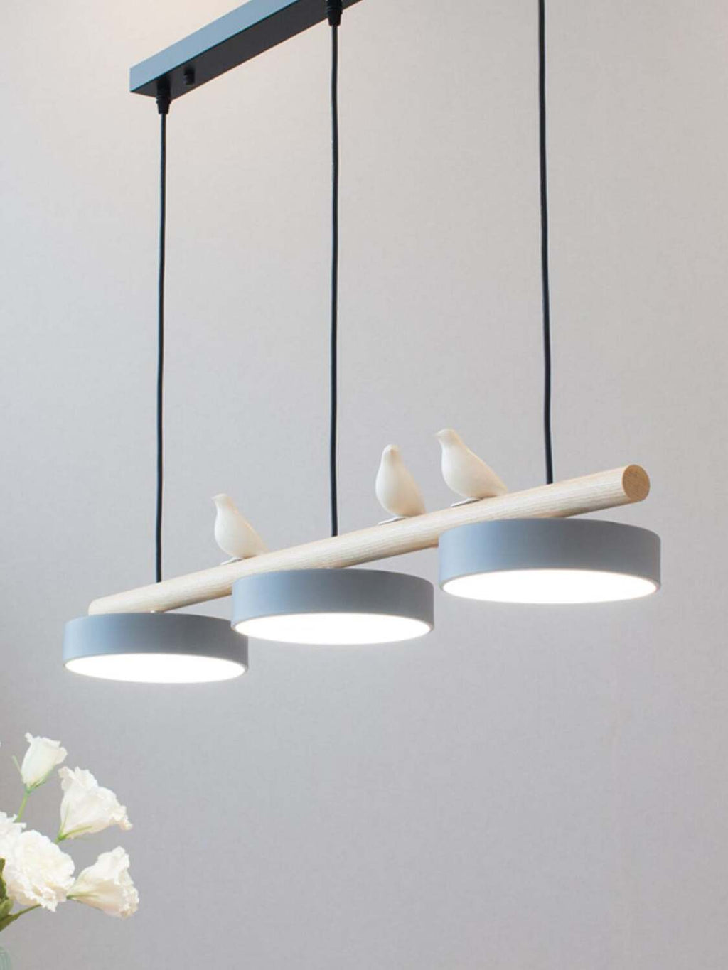 Sienna Bird Pendant Lamp - Wood Design for Scandinavian Kitchen Islands | Souliia