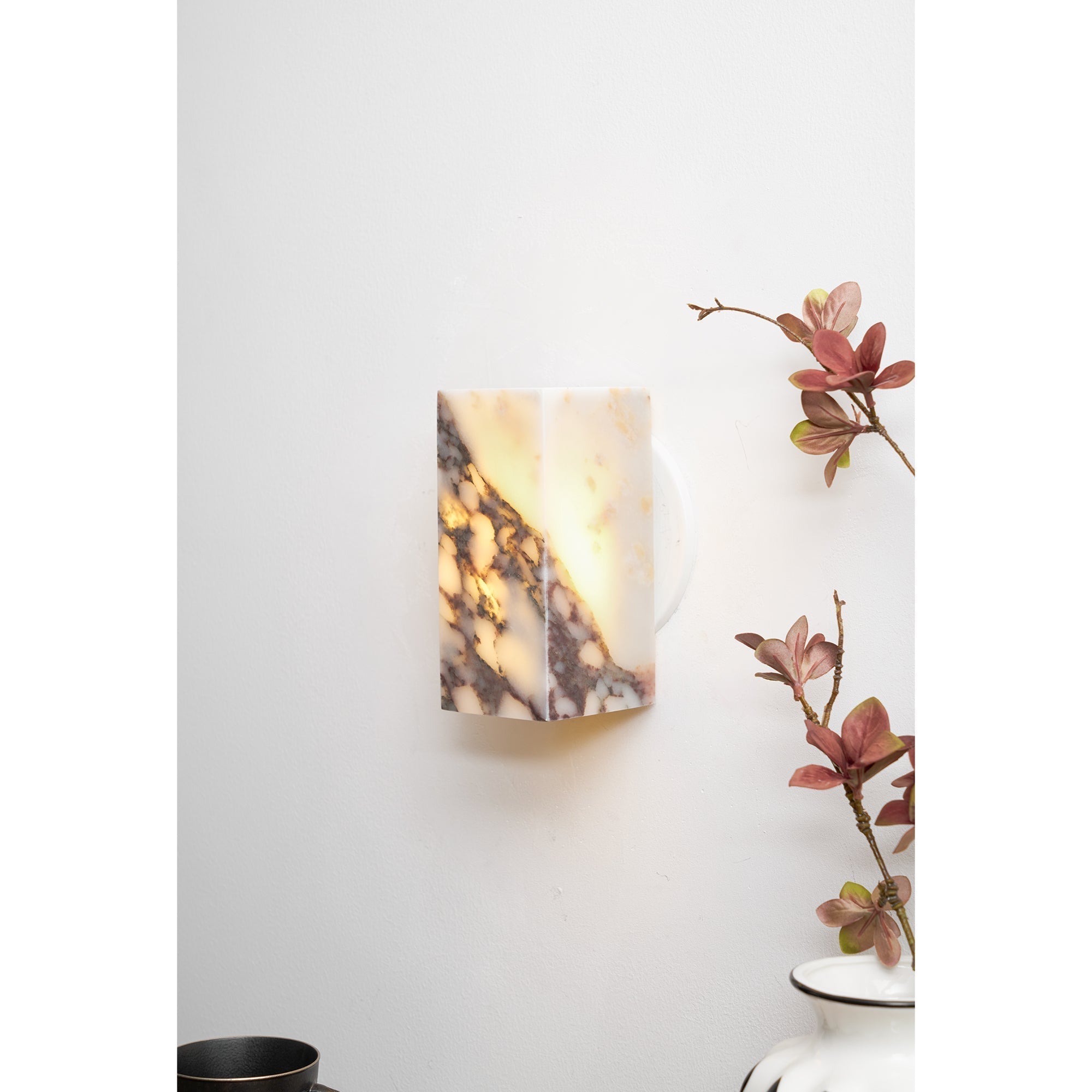 Square Marble Wall Lamp | Souliia