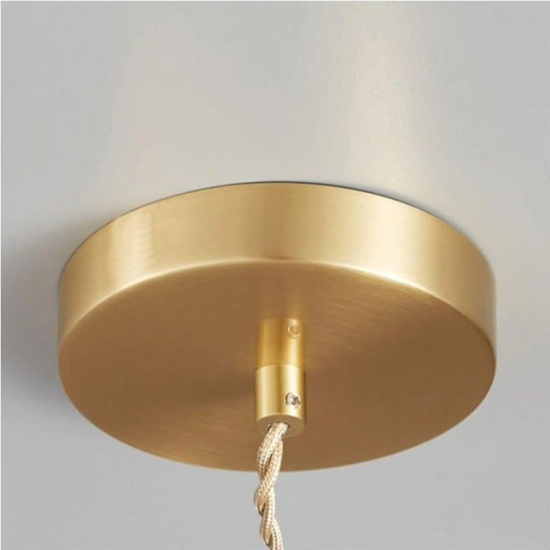 Solrib Gerippte Schalen-Pendelleuchte - Vintage-Glasleuchte für Esszimmer | Souliia