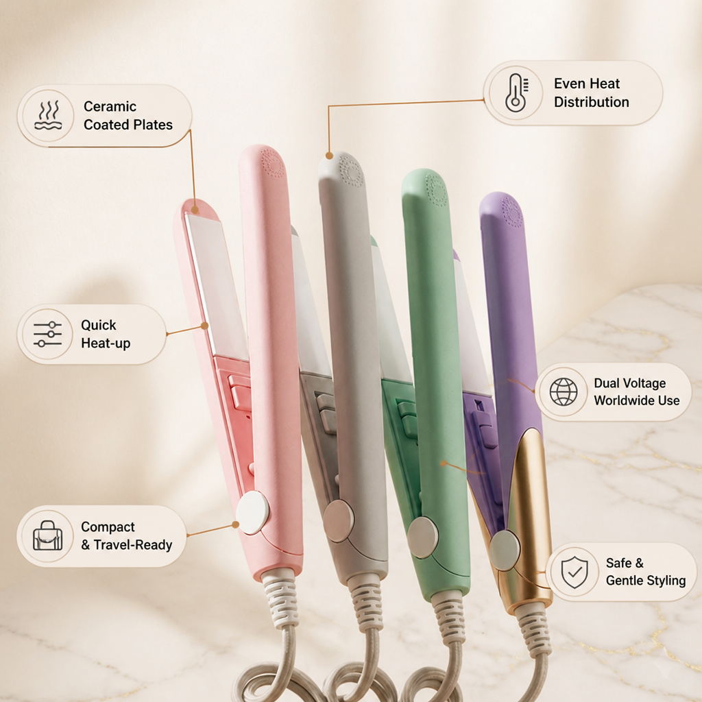 VioraLux Mini Styler — Salon-Perfect Hair That Turns Heads Everywhere You Go - Souliia