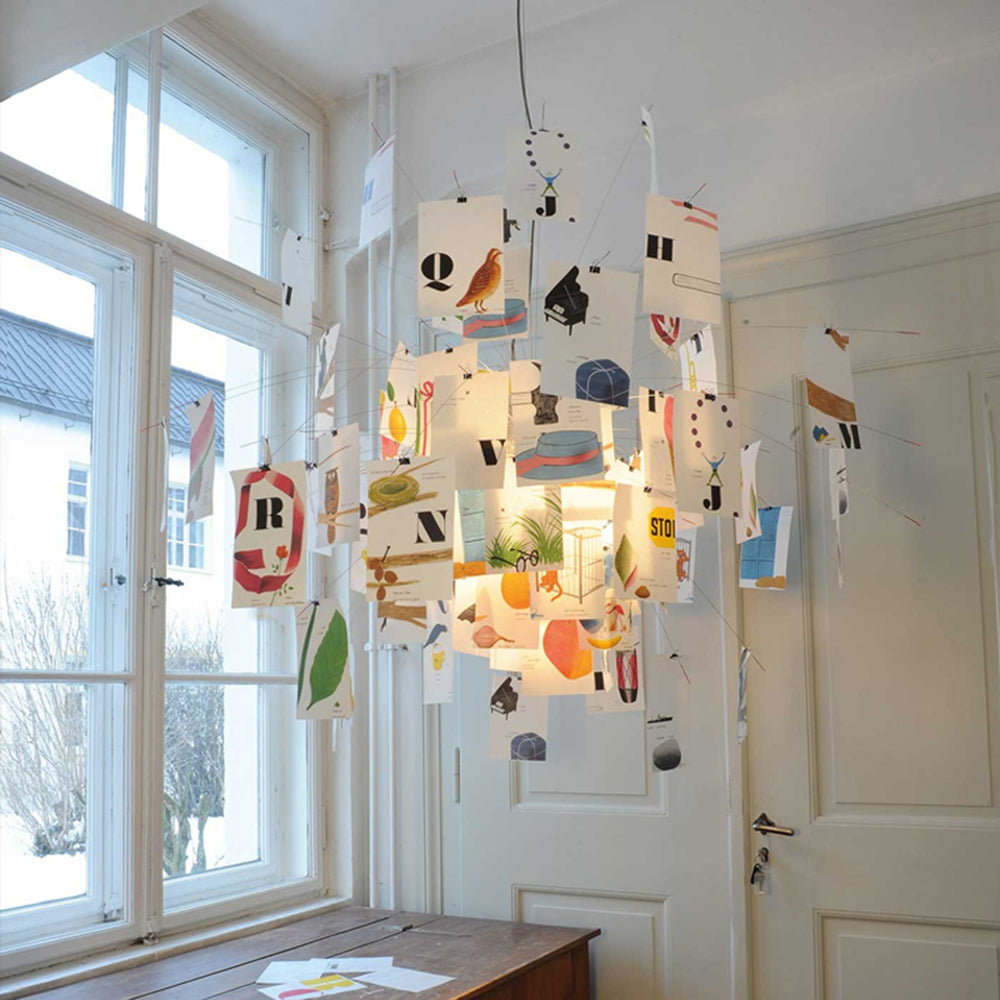 Renée Creative Picture Pendant Light Art Deco Bedroom Living Room | Souliia