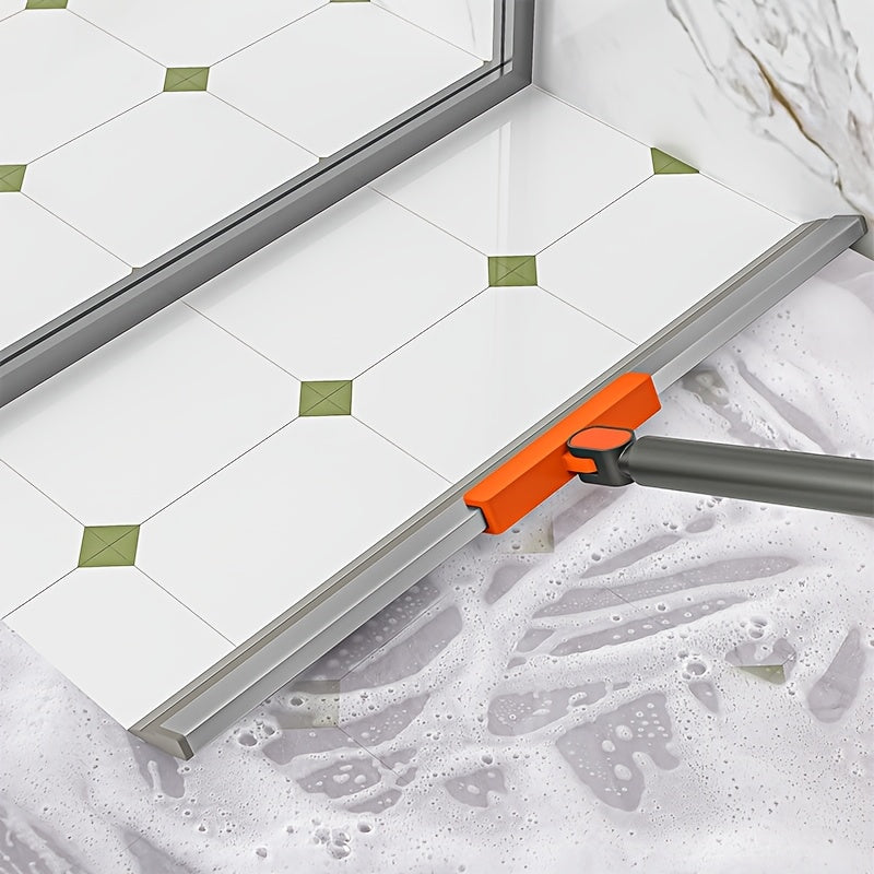Aquamop All-Surface Scraper Broom — Streak-Free Water, Dust, and Debris Remover