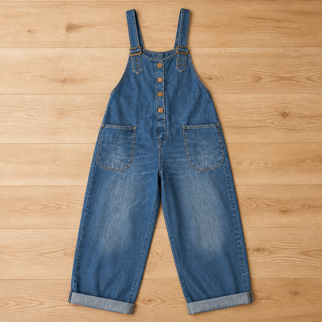 VieraFlex Relaxed Denim Jumpsuit — Feel Unstoppable Comfort and Effortless Confidence All Day Long - Souliia