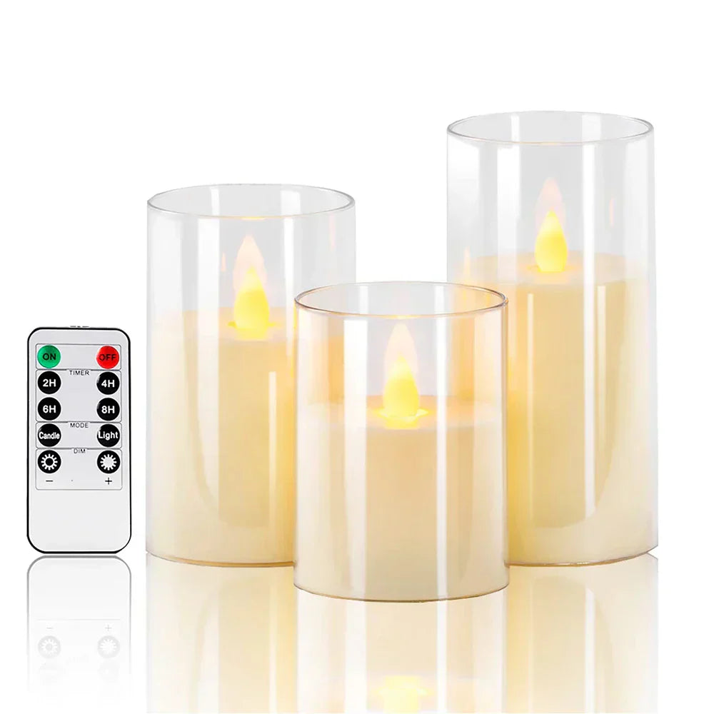 Realistická sada LED svíček - Souliia