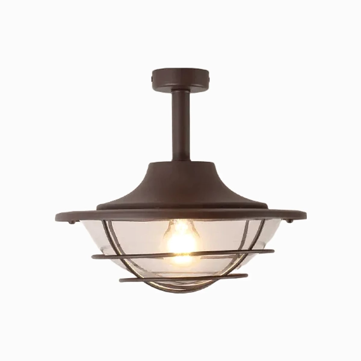 Outdoor Glass Ceiling Lantern | Souliia