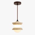 Travertine Stone Pendant Light | Souliia