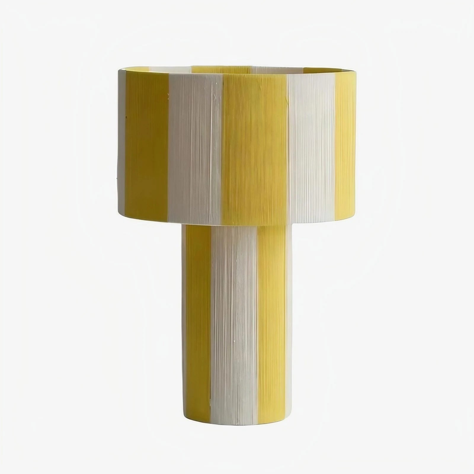 Gestreifte gewebte Schirm Tischlampe | Souliia