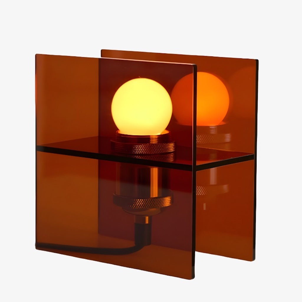 Sunset Ocean Horizon Gradient Tischlampe – Moderne Acryl-Lampe fürs Schlafzimmer | Souliia
