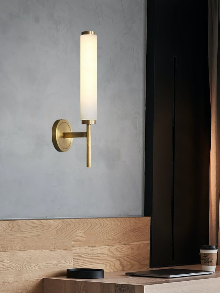 Scandinavian Minimalist Marble Wall Sconce | Souliia