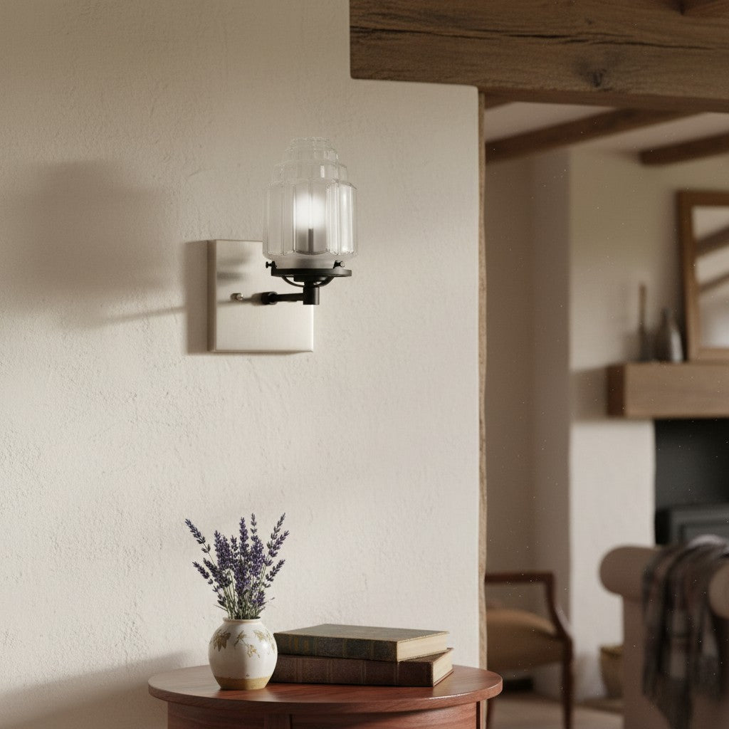 Tierlux Glass Globe Wall Sconce – Metal & Glass Lamp for Living Room or Bathroom | Souliia