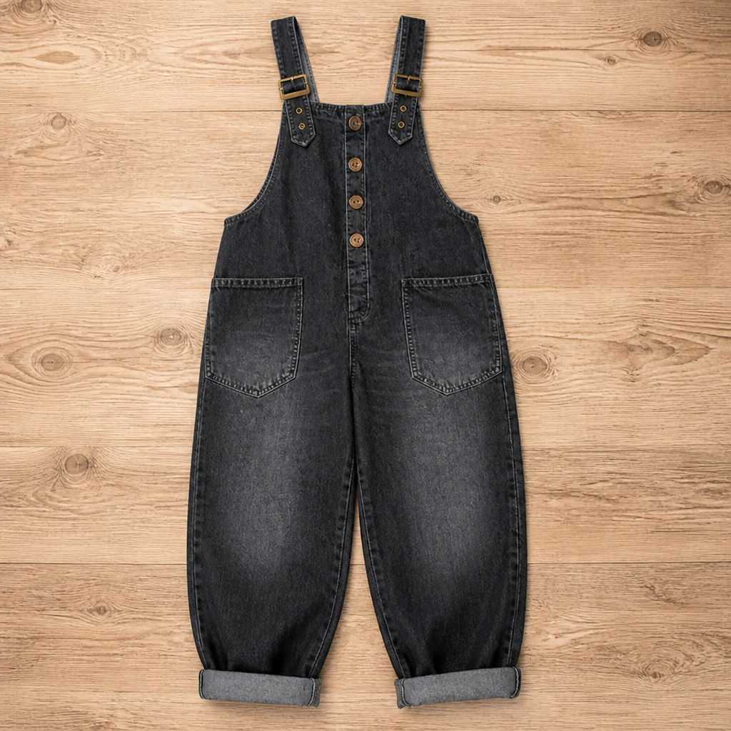 VieraFlex Relaxed Denim Jumpsuit — Feel Unstoppable Comfort and Effortless Confidence All Day Long - Souliia