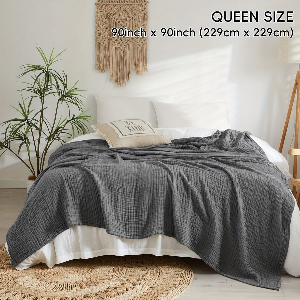 Cloudsoft Four-Layer Cotton Blanket — Soft, Breathable Weave