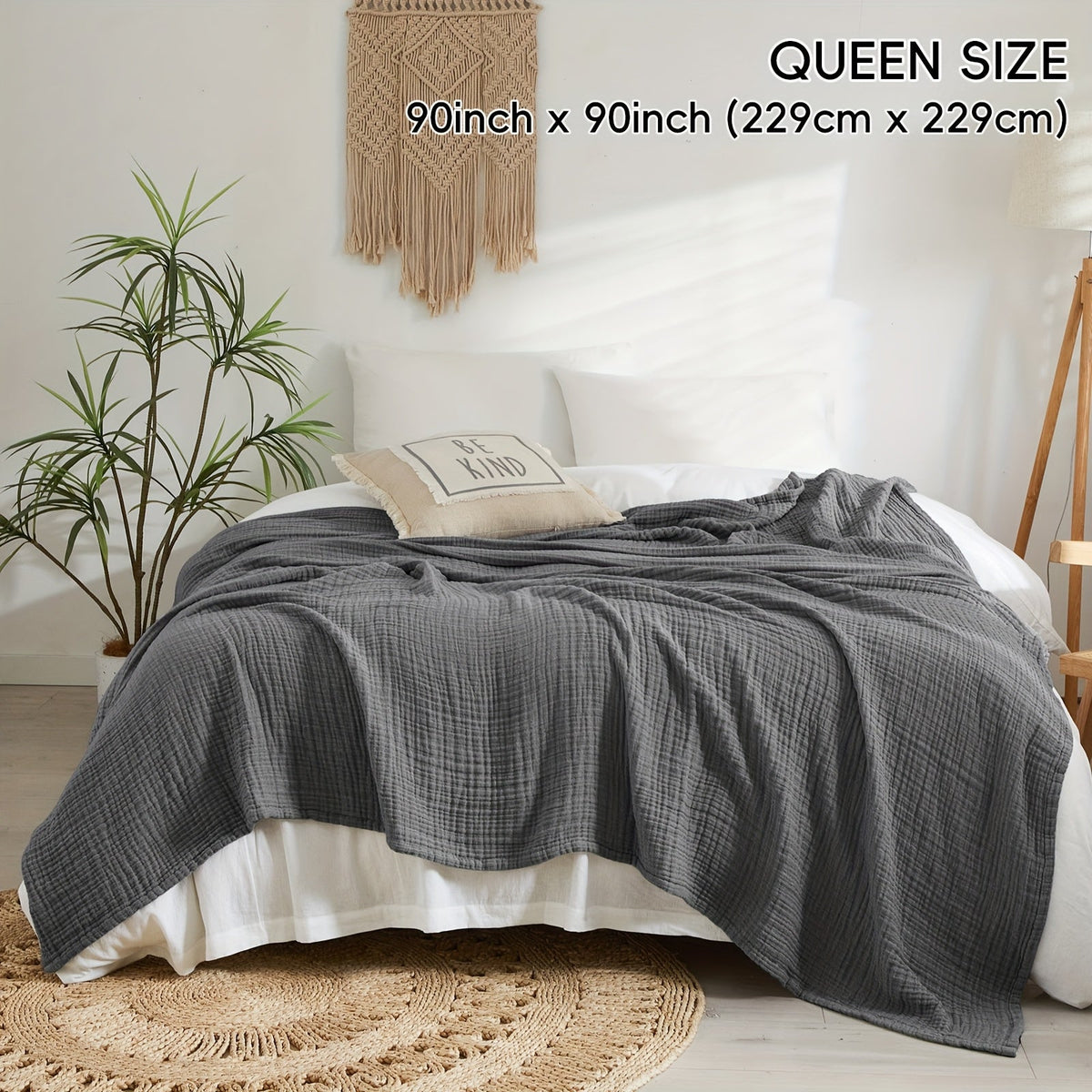 Cloudsoft Four-Layer Cotton Blanket — Soft, Breathable Weave