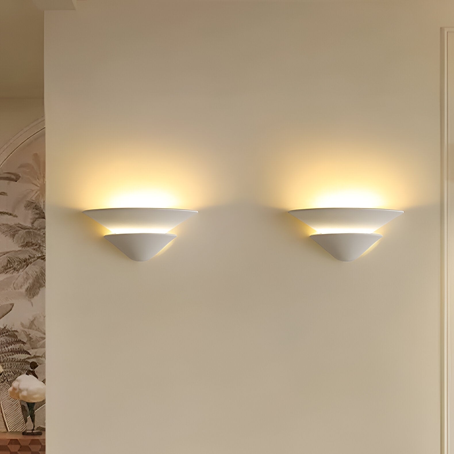 Shellora Wabi-Sabi Plaster Wall Light | Souliia
