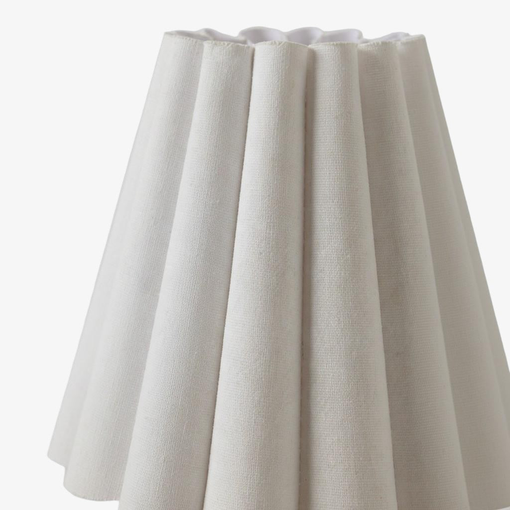Ruffmeto Textured Pleated Fabric Modern Wall Light for Living Rooms | Souliia
