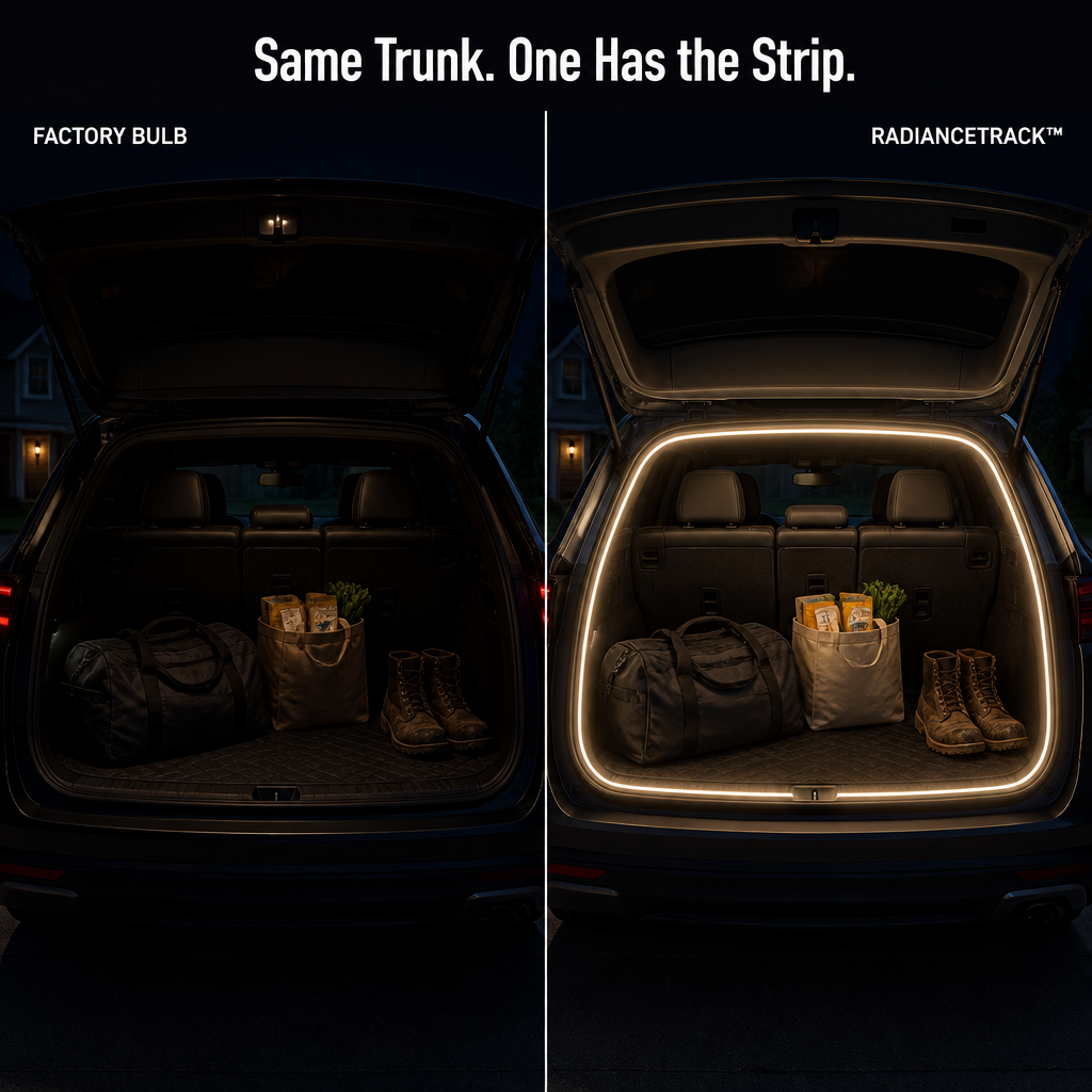 RadianceTrack™ — Floods Your Trunk With Auto-On Light Every Time You Open It - Souliia