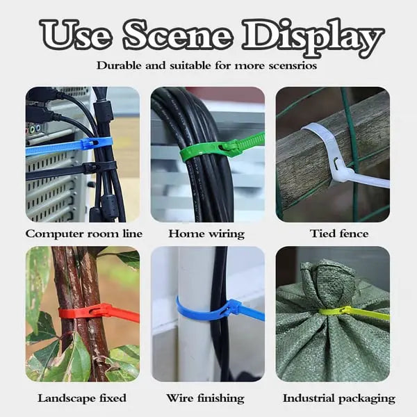 Reusable Cable Ties for Easy Organization – Strong Hold and Flexibility - Souliia