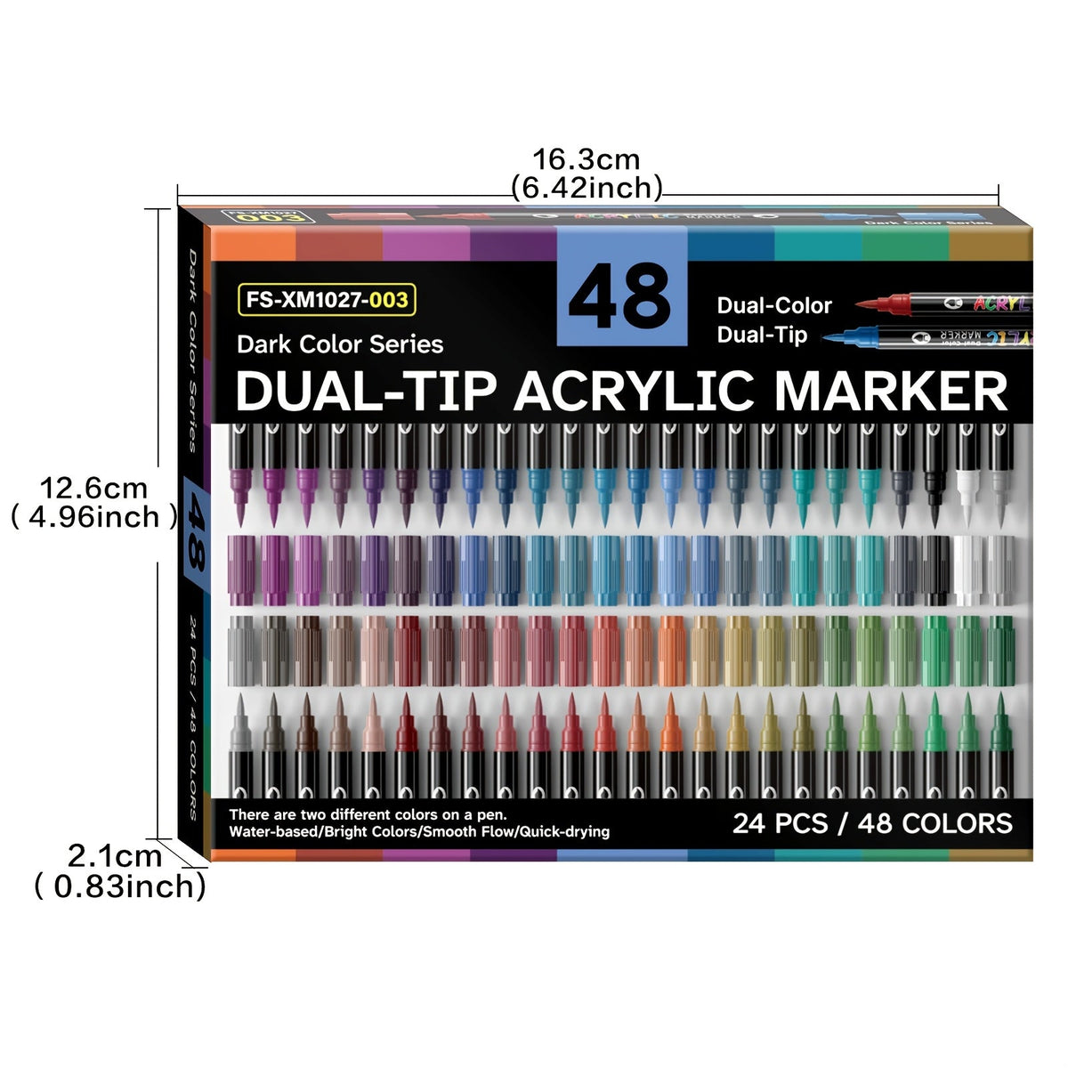 Set of 120 Acrylic Markers - Souliia