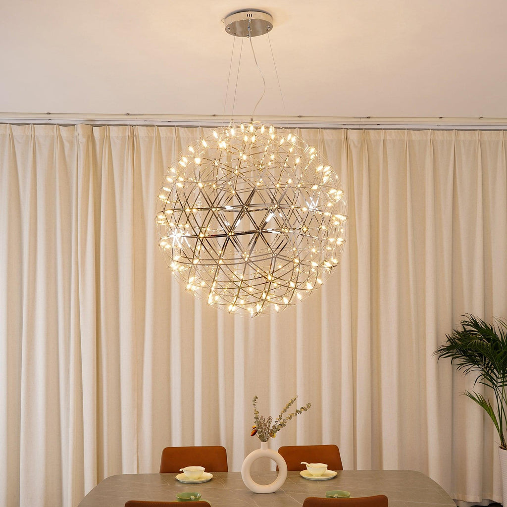 Silver Spark Ball Pendant Light | Souliia