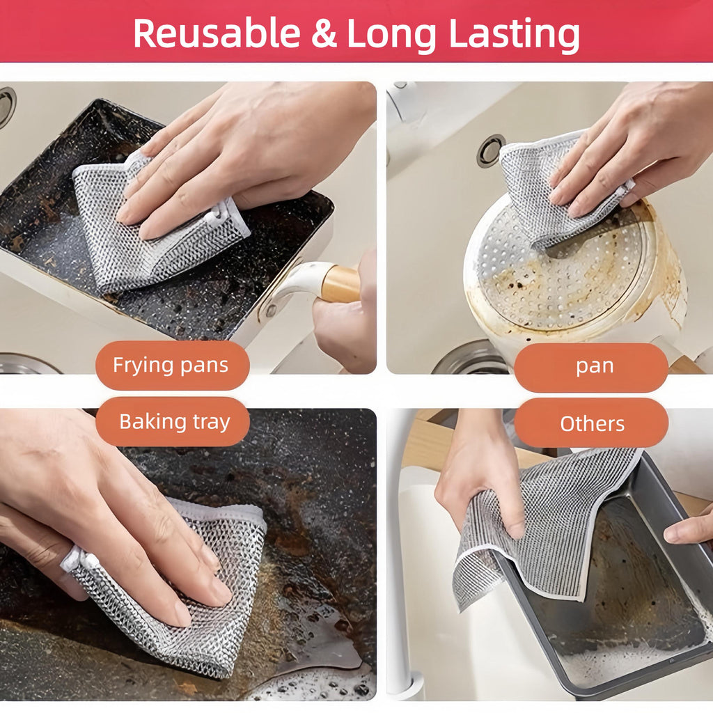 Paños de limpieza suaves de 20 piezas para utensilios de cocina sin rayones