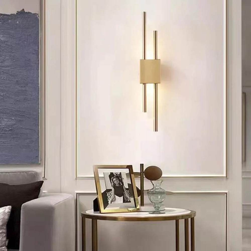 Refined Radiance Marble Accents Wall Light | Souliia