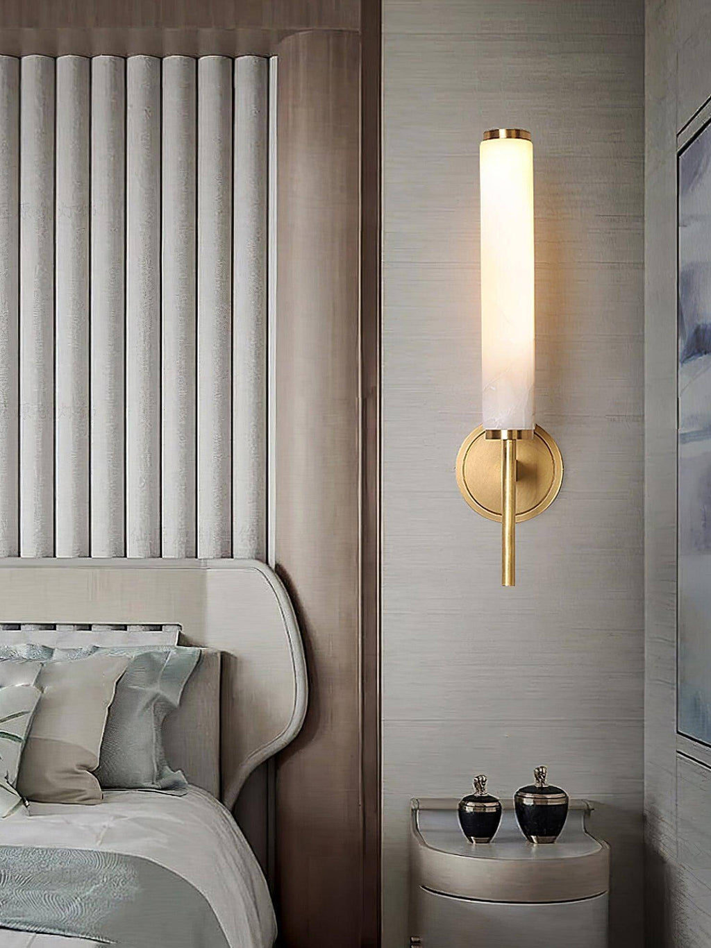 Scandinavian Minimalist Marble Wall Sconce | Souliia