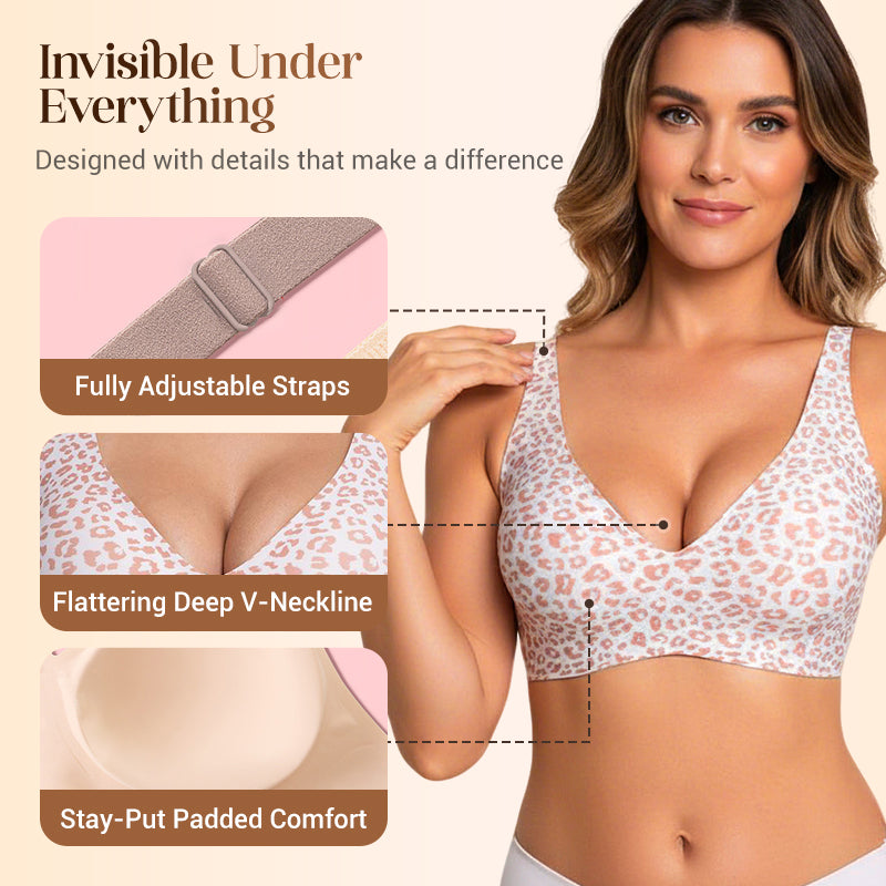 VivaLuxe – Seamless Wireless Lift Bra with Side Smoothing - Souliia