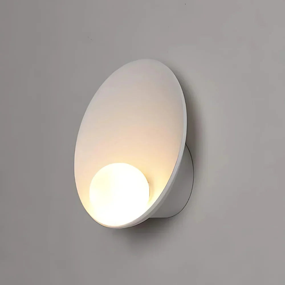 Serenity Modern Resin Japandi Metal Wall Lamp | Souliia