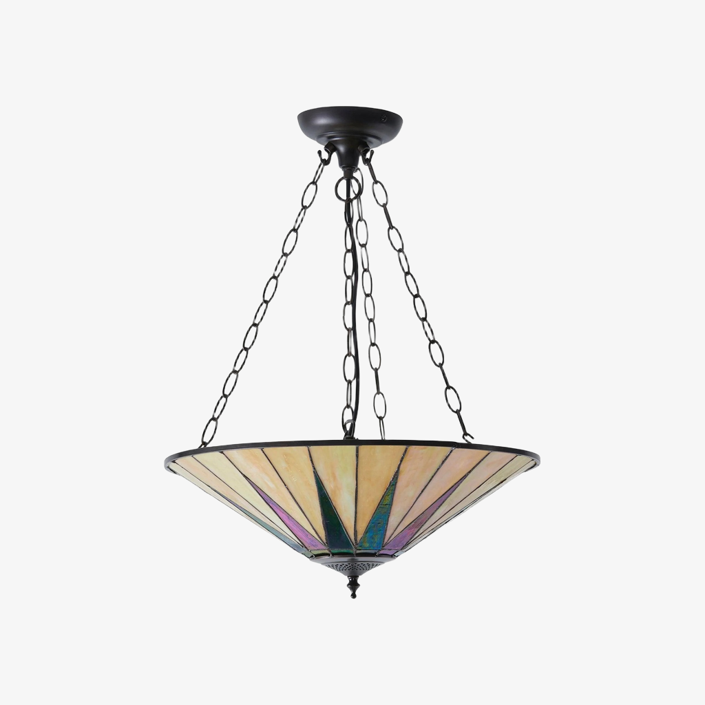 TF Farbige Stern-Deckenleuchte - Vintage Glas für Esszimmer und Wohnzimmer | Souliia