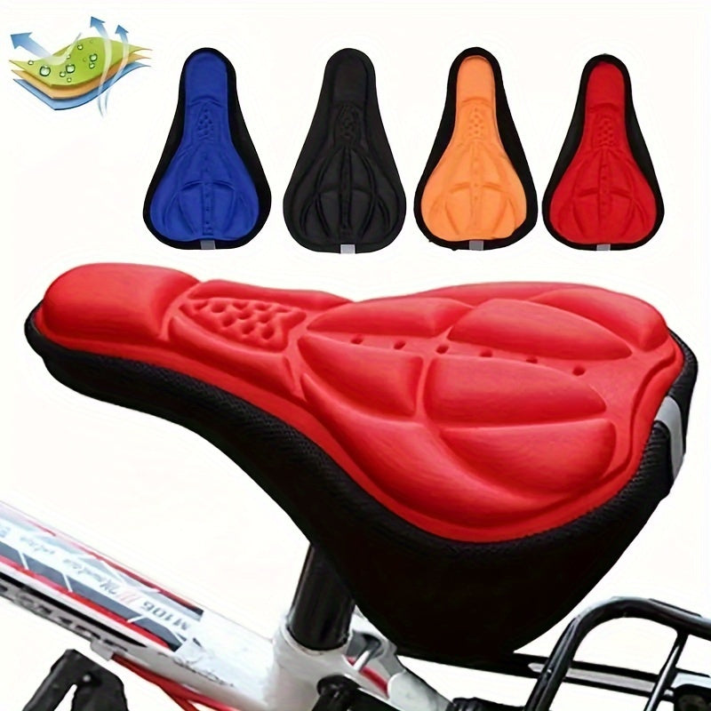 PedalSoft Breathable Bicycle Seat Cover — Shock Absorption Cycling Pad