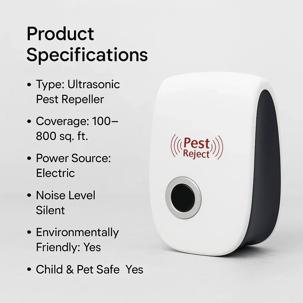 Ultrasonic Squirrel Repellent for Gardens and Yards - 48 Hour Effect - Souliia