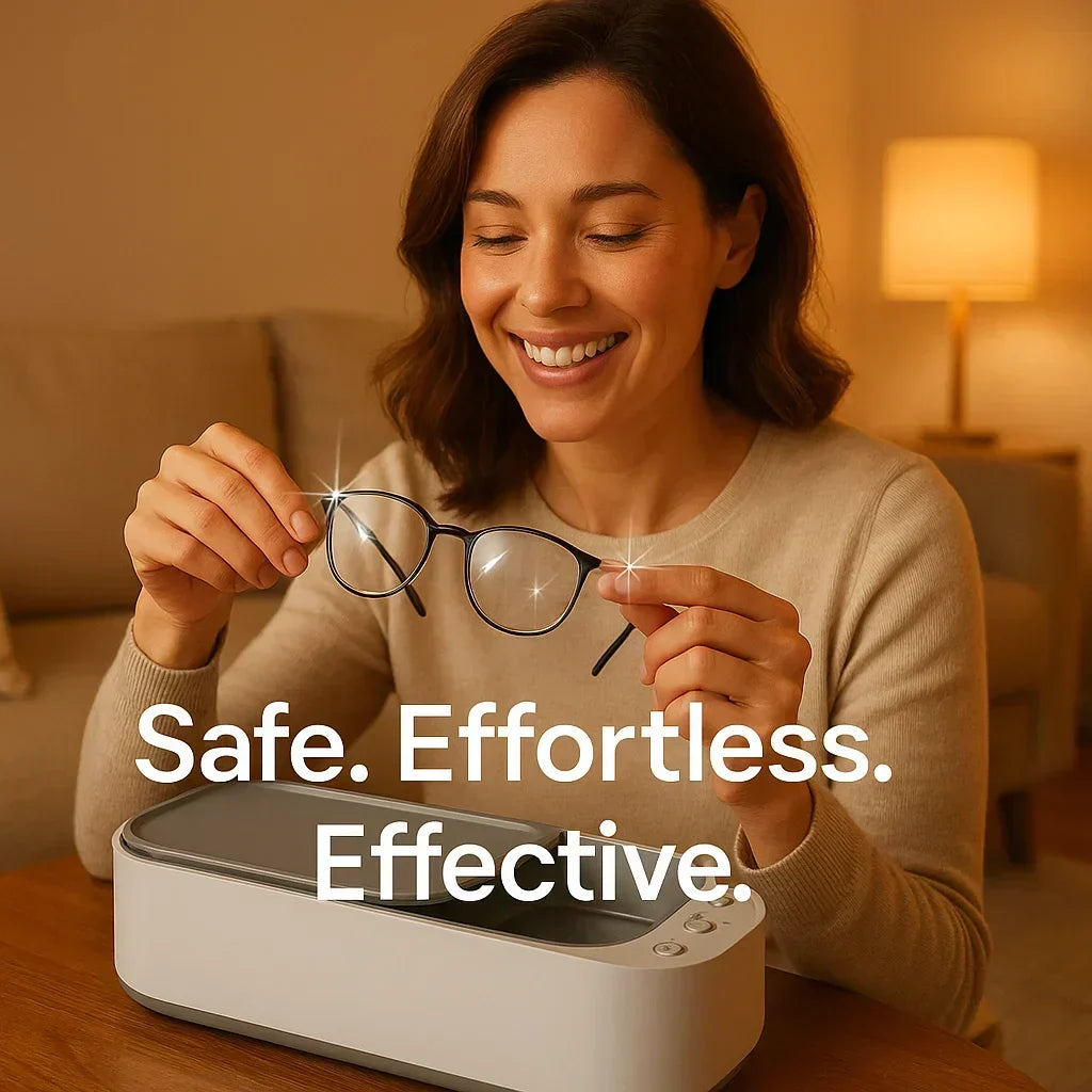 Ultrasonic Cleaning Device | Gentle, Efficient & Versatile for Jewelry, Glasses, Watches, and Dentures