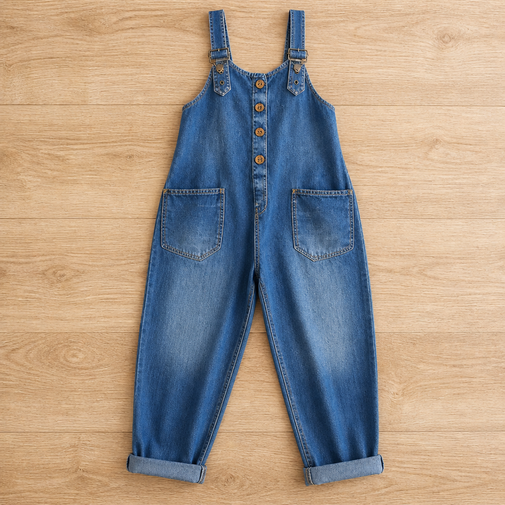 VelaSway Casual Denim Jumpsuit — Embrace All-Day Freedom with Flattering, Effortless Style - Souliia