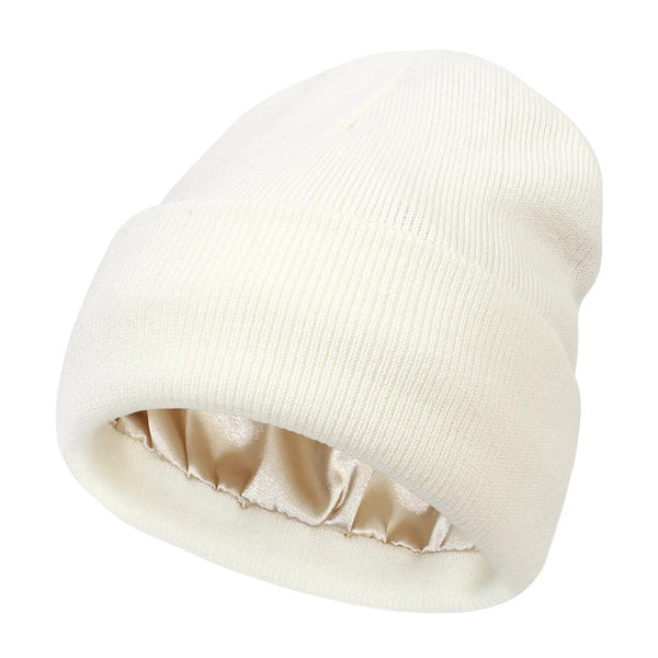 Noor Silk Winter Hat – Wool & Silk – Anti-Frizz Hair Protection