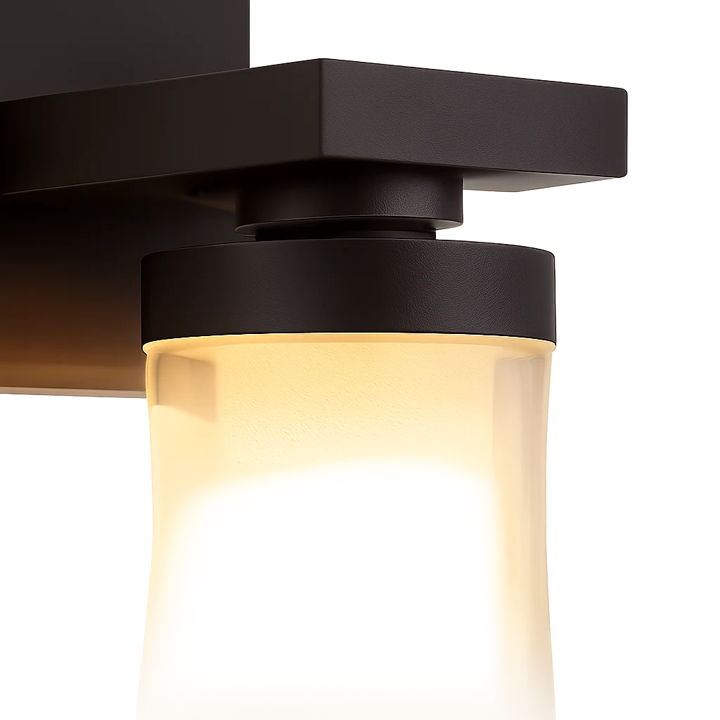 Lampada da parete per esterni moderna in nero opaco | Souliia