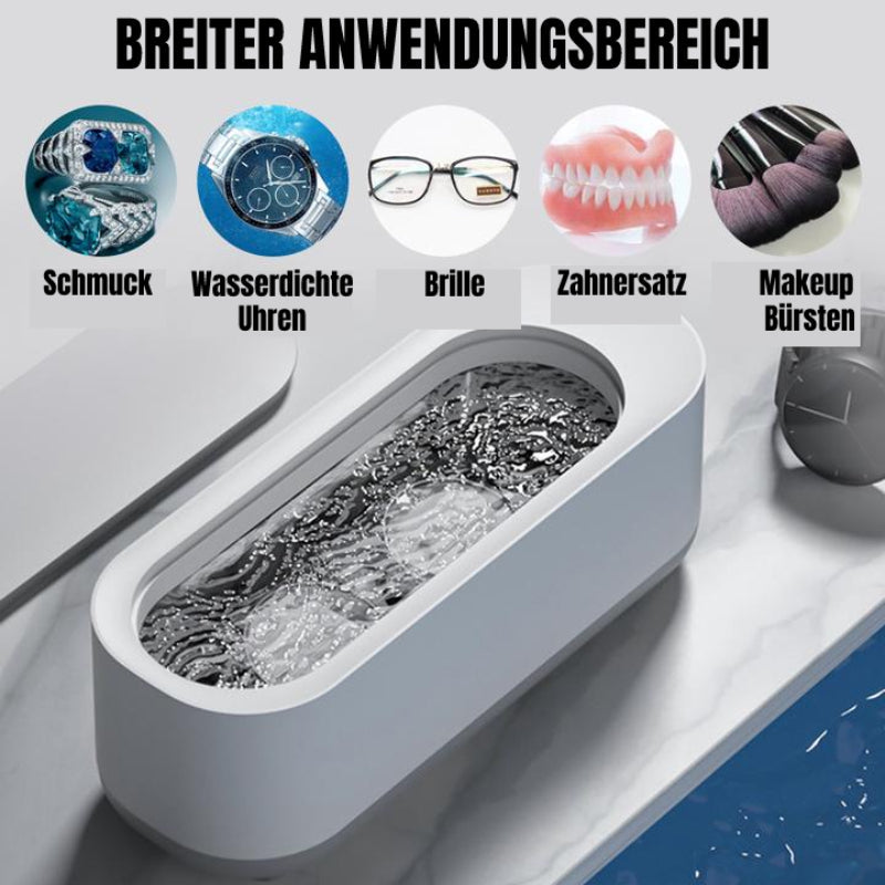 Ultrasonic Cleaner | 360° Thorough Cleaning | For Glasses & Jewelry | Portable | SonicPure - Souliia