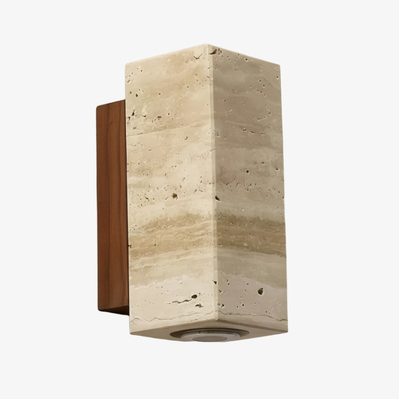 Slivara Natural Stone Wall Sconce - Vintage Light for Living Room | Souliia
