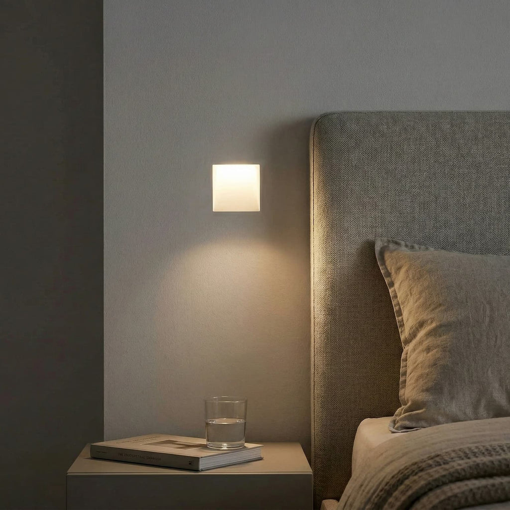 Stary LED Sensor Wandleuchte – Rahmenlose eingelassene Treppenlampe für Flur | Souliia