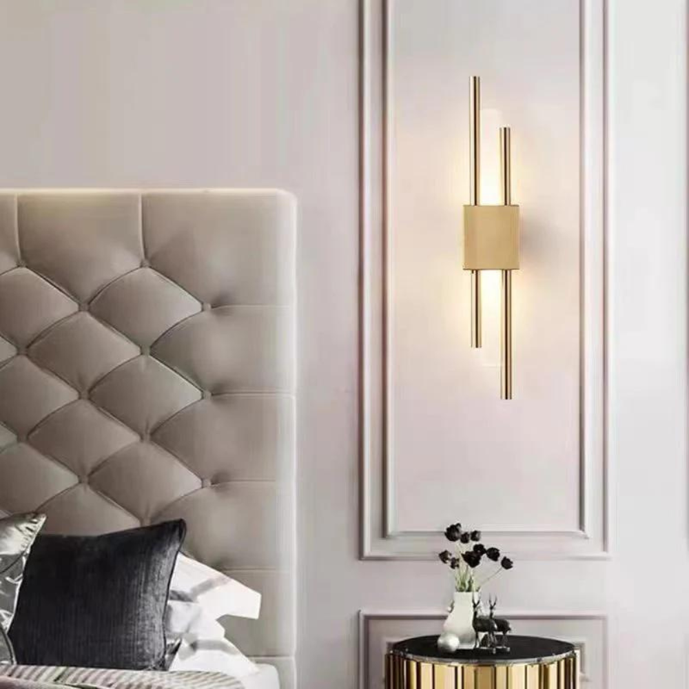 Refined Radiance Marble Accents Wall Light | Souliia