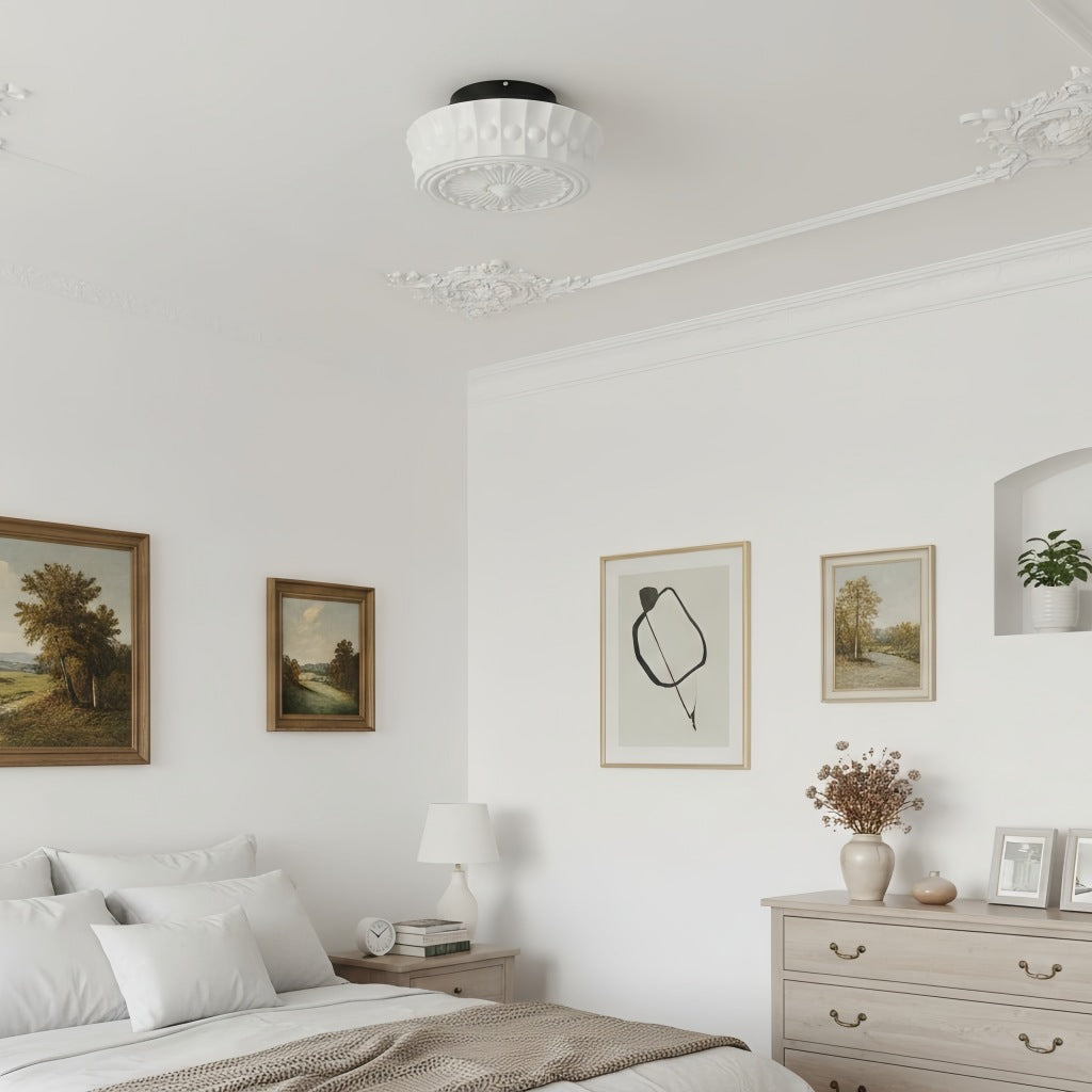 Rigidus Curved Ceiling Light - Minimalist Glass for Living Rooms and Hallways | Souliia