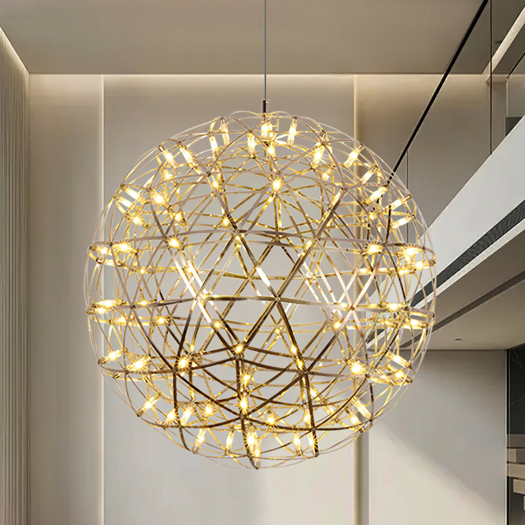 Silver Spark Ball Pendant Light | Souliia