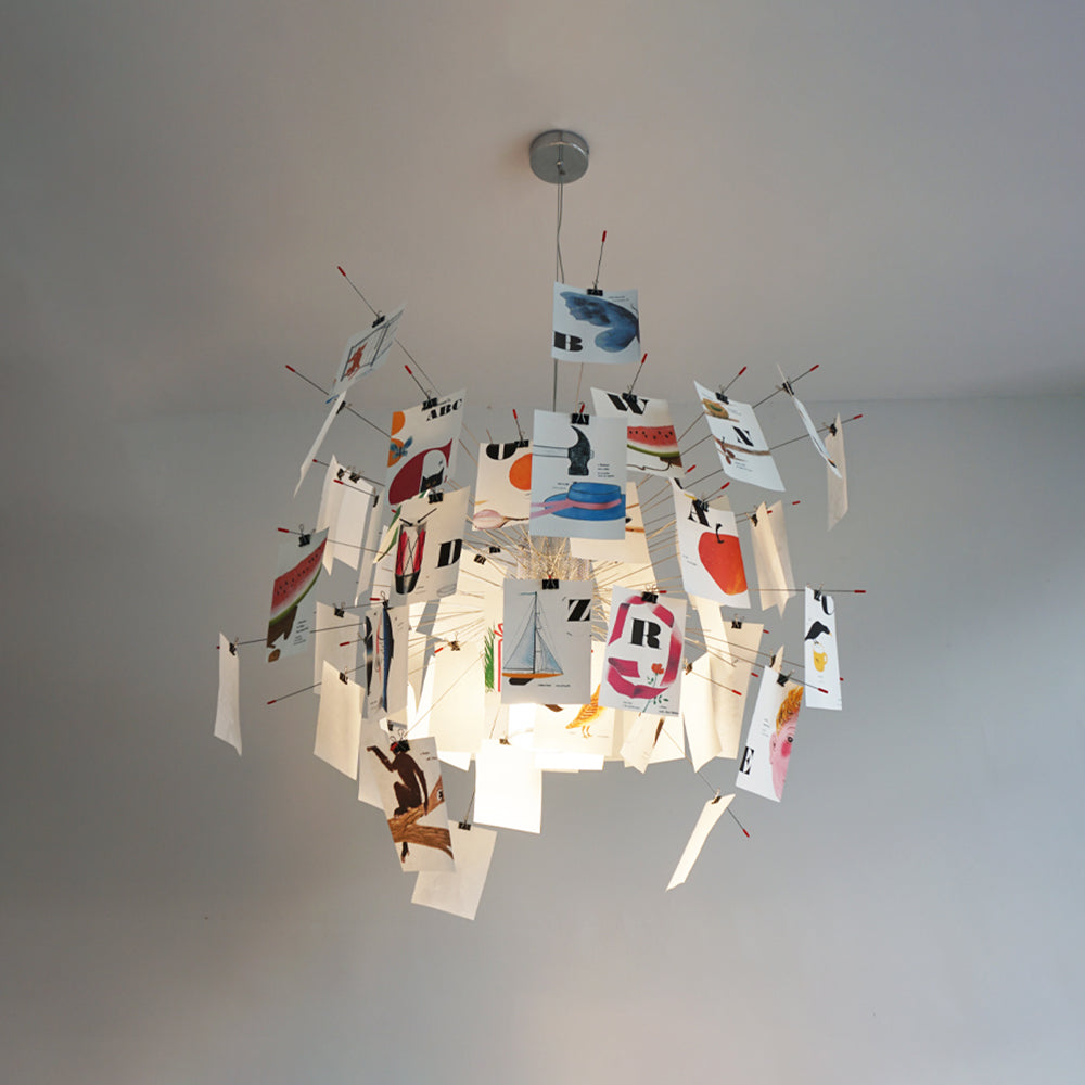 Renée Creative Picture Pendant Light Art Deco Bedroom Living Room | Souliia